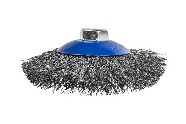 Кордщетка радиальная с наклоном мягкая (115 мм; М14) для УШМ ПРАКТИКА 773-354