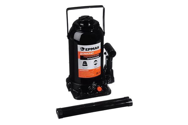 Гидравлический бутылочный домкрат ЕРМАК 20 т, 242-452 мм 770-081