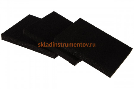 Губки шлифовальные мягкие (125х100х10 мм,3 шт., P60/80, P60/100, P80/120) КЕДР 062-0003