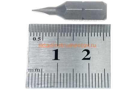 Вставка бита торцевая 1/4", Slotted, 3х0,5 мм, L=25 мм KING TONY 102503S1