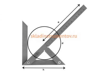 Центровочный угольник Kinex 200х150/210 мм 4062-2