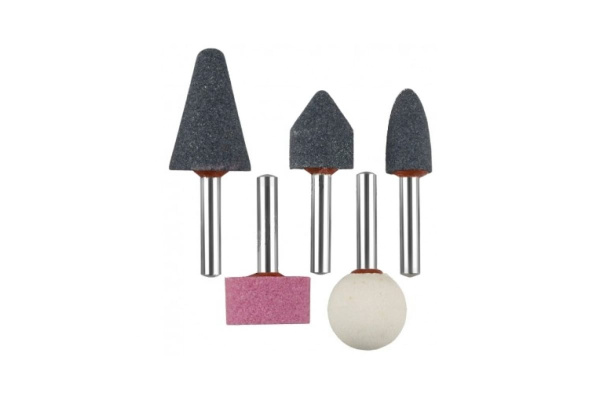 Набор абразивных мини-шарошек-насадок для дрелей (6 мм; 5 шт.) ЗУБР 35994-H5