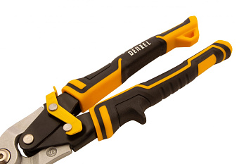 Ножницы по металлу Denzel 270мм, прямой рез,сталь-CrMo, трехкомп.рук-ки  78370