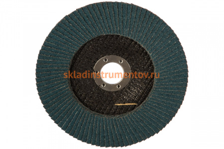 Круг лепестковый торцевой (150 мм; Р60; цирконий; синий) АТАКА 1109190