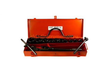 Набор торцевых головок SITOMO N5 10-50 мм, 1/2" и 3/4" кейс металл  119807