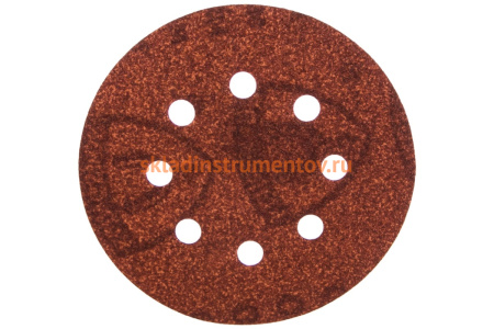 Круг шлифовальный на липучке для обработки дерева (125 мм; Р80; 8 отверстий) KLINGSPOR 270392