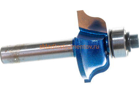 Фреза кромочная калевочная №6 ПРОФЕССИОНАЛ (28.6х12х55 мм; R4.8 мм; хвостовик 8 мм) Зубр 28707-28.6