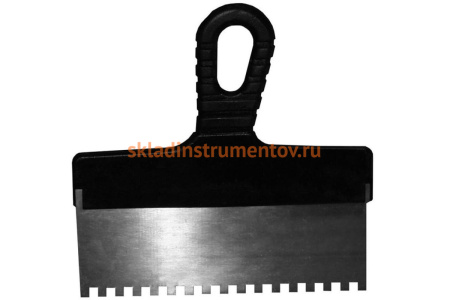 Фасадный зубчатый шпатель КЕДР 300 мм, 6х6 мм 044-0300 26236