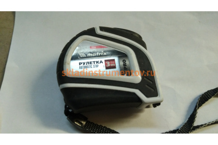 Рулетка MATRIX Autostop 3 м х 16 мм 32550