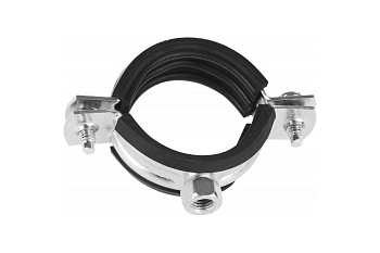 Трубный оцинкованный хомут Зубр с гайкой, 2 1/2", 100 шт 37850-73-82-100