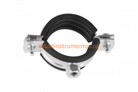 Трубный оцинкованный хомут Зубр с гайкой, 2 1/2", 100 шт 37850-73-82-100