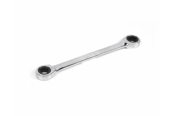Двусторонний накидной ключ HORTZ 21х23 трещотка, хром HOR 118860
