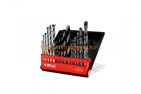 Набор сверл по металлу, камню, дереву (18 шт) Vira 550106
