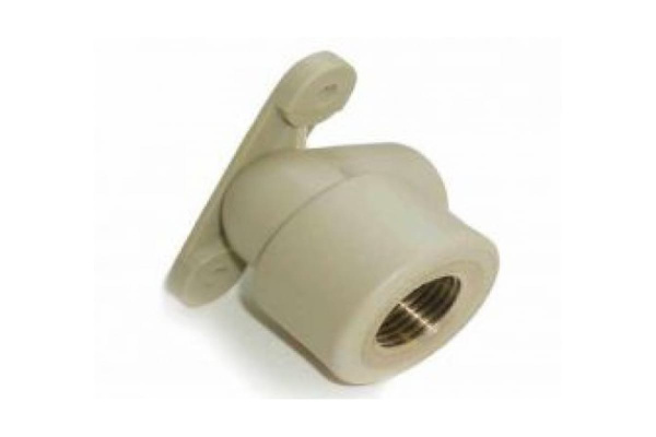 Уголок с креплением Энкор ф20-1/2 ВР PPRC белый 45390