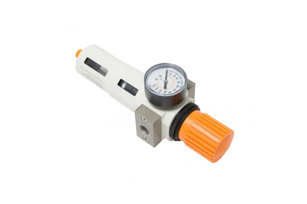 Фильтр-регулятор с индикатором давления Profi 1/2 для пневмосистемы ROCKFORCE RF-702412