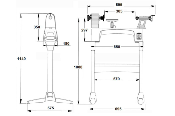 Подставка под станок для JWL-1015 JET 719102