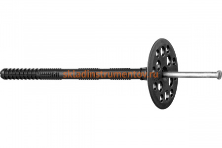 Полипропиленовый дюбель для изоляционных материалов Зубр металлический стержень, 10 x 160 мм, 100 шт, 4-301525-10-160_z01