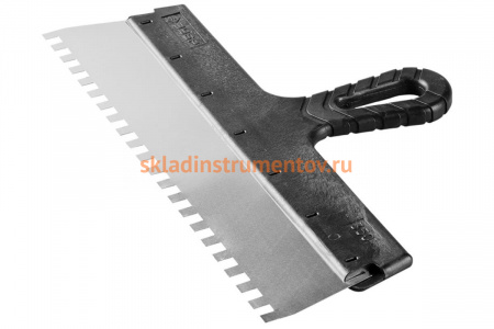 Фасадный зубчатый шпатель 350 мм Зубр МАСТЕР 10078-35-10