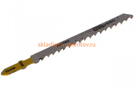 Пилка для лобзика по дереву, ДСП T144D грубый рез, HCS 2 шт. REDVERG 6623549