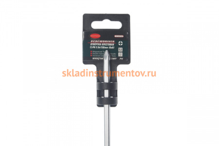 Крестовая магнитная отвертка ROCKFORCE Profi S2 PH2.0x150мм RF-70120150