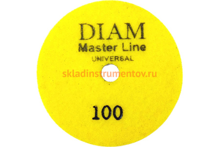 Круг алмазный гибкий шлифовальный Master Line Universal (100х15 мм; №100; сухая/мокрая) Diam 000624