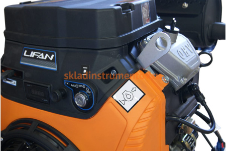 Двигатель бензиновый 29 л.с., горизонтальный вал 25 мм Lifan 2V80F-2A