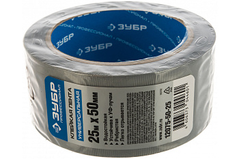 Лента клеящая ребристая водоотталкивающая "ЭКСПЕРТ" (50 мм; 25 м) Зубр 12075-50-25