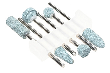 Набор шлифовальных абразивных насадок STAYER с оправкой карбид кремния 6 шт. 29921-H6