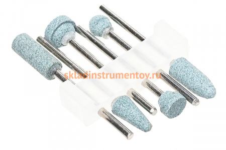 Набор шлифовальных абразивных насадок STAYER с оправкой карбид кремния 6 шт. 29921-H6