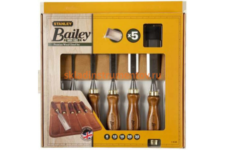 Набор из 5-ти стамесок Stanley Bailey 1-16-503