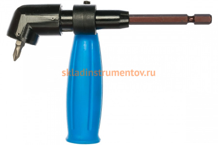 Адаптер "ЭКСПЕРТ" угловой для бит, дополнительная рукоятка, 135 мм Зубр 26754-135