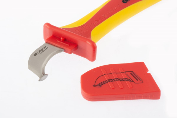 Диэлектрический нож для снятия оплетки электрокабелей СИБРТЕХ 78808