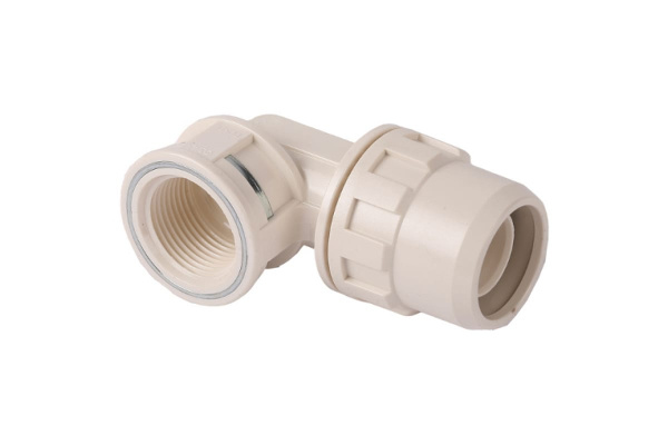 Переходник угловой "ШиреФит" (20 мм; 1/2") для трубопровода Зубр 51484-20-1/2