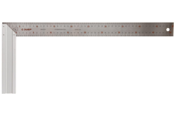 Столярный угольник 500 мм ЗУБР ЭКСПЕРТ 34394-50