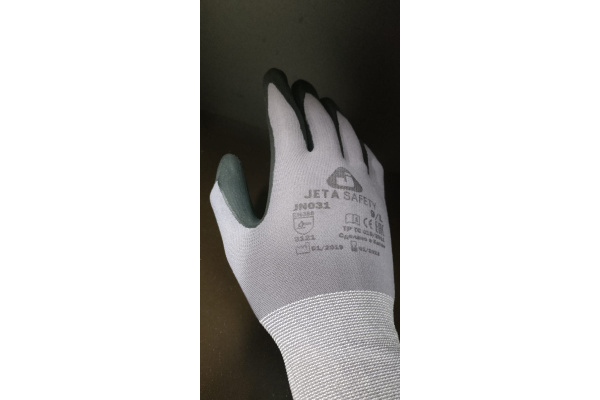 Перчатки с микронитриловым покрытием Jeta Safety JN031-L/9 Перчатки с микронитриловым покрытием Jeta Safety JN031-L/9