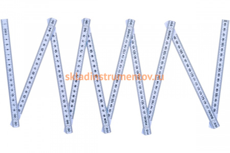 Линейка 2000 х 16 х 3,0 мм, складная, пластиковая, блистер КОБАЛЬТ 917-385