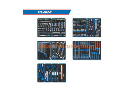 Набор инструментов для тележки KING TONY CLAIM 13 ложементов 286 предметов 934-286MRVD