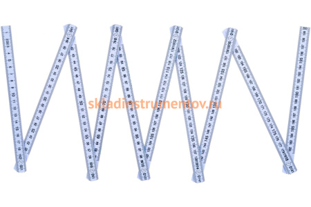 Линейка 2000 х 16 х 3,0 мм, складная, пластиковая, блистер КОБАЛЬТ 917-385