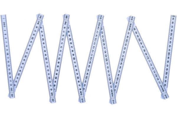 Линейка 2000 х 16 х 3,0 мм, складная, пластиковая, блистер КОБАЛЬТ 917-385