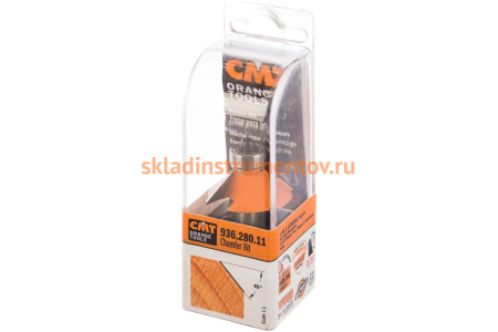 Фреза кромочная конусная (31.7x9.5 мм; 45°; S 8 мм) по дереву CMT 936.280.11