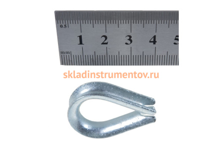 Коуш Зубр DIN 6899, оцинкованный, 5 мм, ТФ6, 2 шт 4-304496-05 Коуш Зубр DIN 6899, оцинкованный, 5 мм, ТФ6, 2 шт 4-304496-05