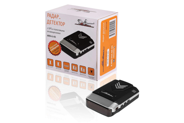 Радар-детектор + GPS голосовой с LED дисплеем Airline ARD-G-05