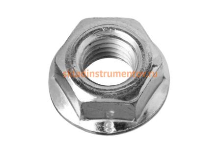 Гайка DIN 6923 с фланцем ЗУБР, M8, 6 шт, кл. пр. 8, оцинкованная, 303636-08