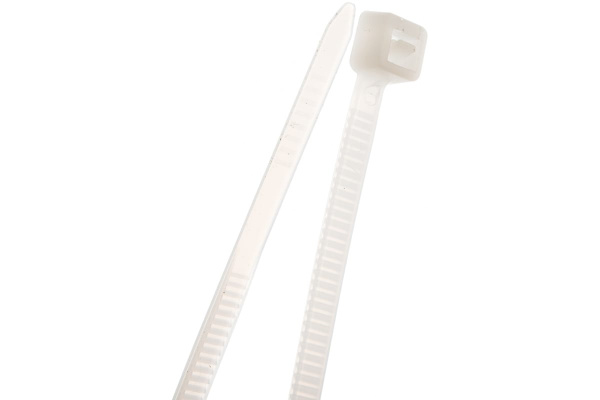 Хомуты СИБРТЕХ 180x3,6 мм, пластмассовые, белые, 100 шт 45525