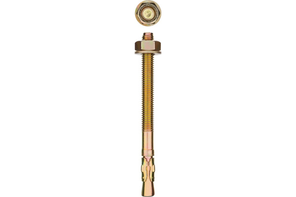 Клиновой анкер Зубр М8 x 50 мм, 100 шт, желтопассивированный 302032-08-050