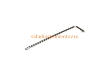 Г-образный длинный ключ ROCKFORCE TORX T30H с отверстием RF-76730L