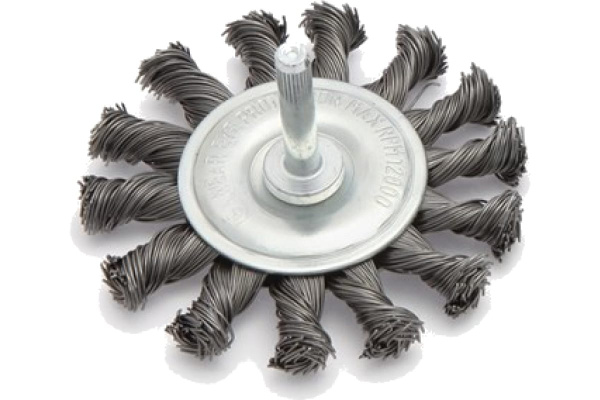 Щетка крученая плоская 75 мм для дрели Дело Техники 272075