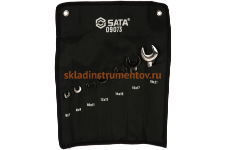 Набор рожковых ключей 7шт Sata 09073