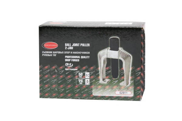Съемник шаровых опор и наконечников рулевых тяг ROCKFORCE размер зева 28мм, RF-62811