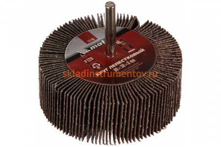 Круг лепестковый (80x30x6 мм; Р120) для дрели MATRIX 74146